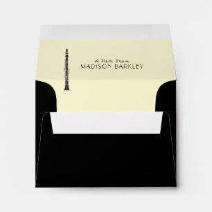 Clarinet Music Teacher Band Musician Envelope