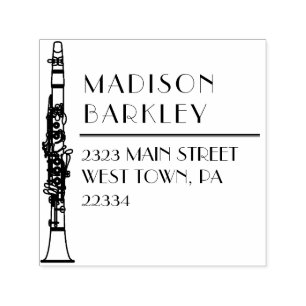 Clarinet Music Teacher Self-inking Stamp