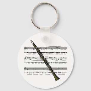 Clarinet musical 09 B Key Ring