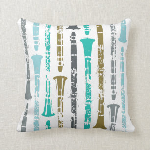 Clarinet Musical Instrument Band Orchestra Music Cushion