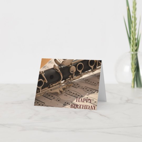 musical instrument birthday card