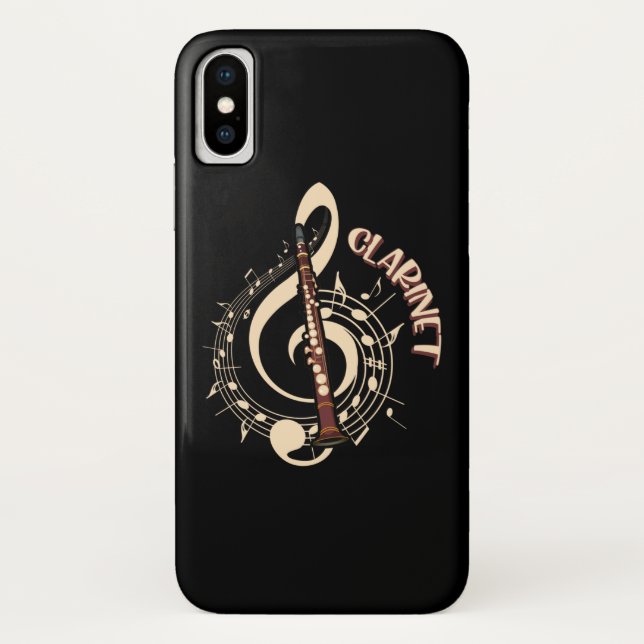 Clarinet Musical Instrument Music Lovers Case-Mate iPhone Case (Back)