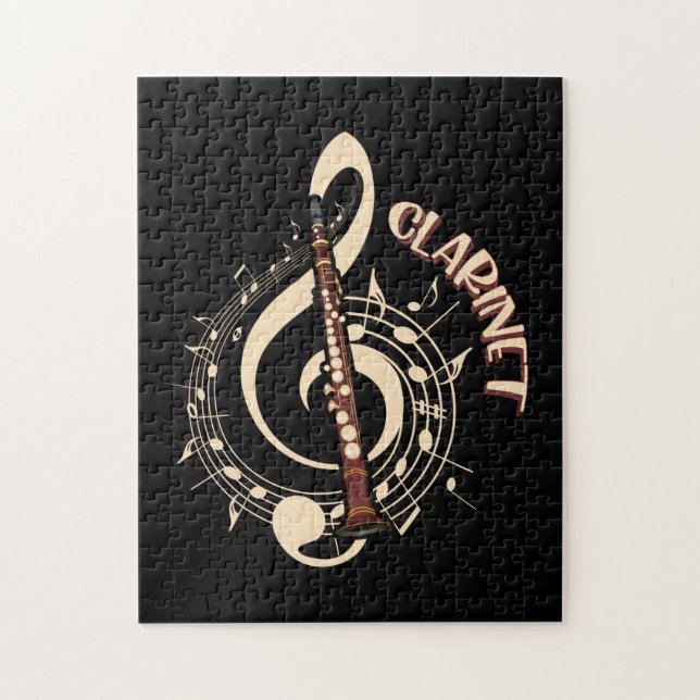Clarinet Musical Instrument Music Lovers Jigsaw Puzzle (Vertical)
