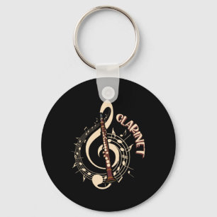 Clarinet Musical Instrument Music Lovers Key Ring