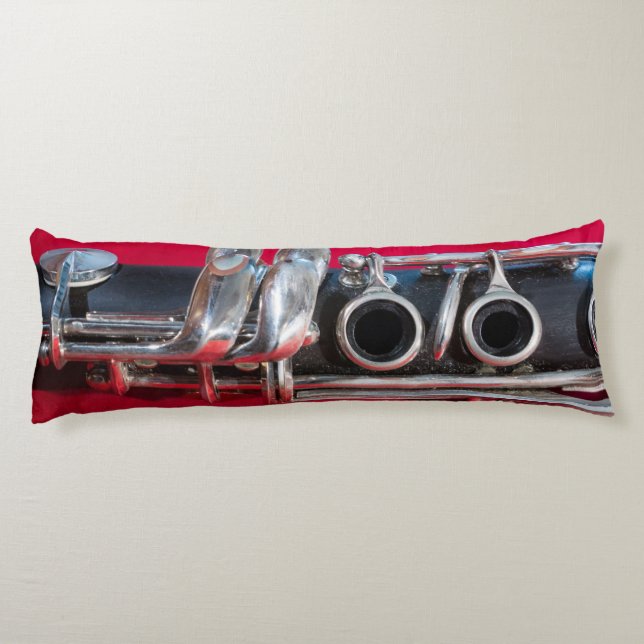 Clarinet on Red Body Cushion (Back)