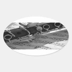 Clarinet Oval Sticker