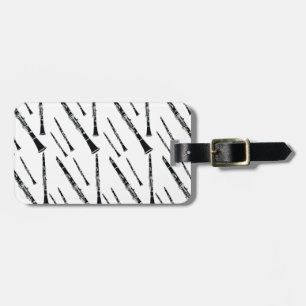 Clarinet Pattern Luggage Tag