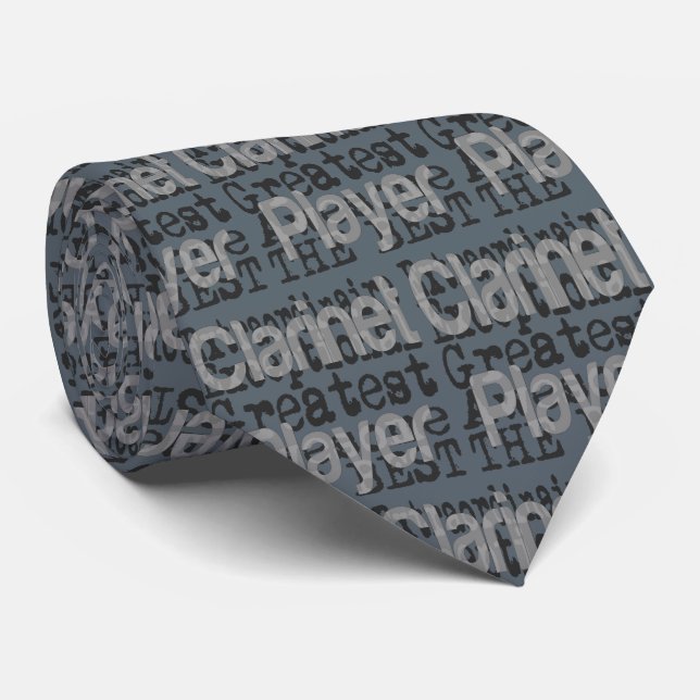 Clarinet Player Extraordinaire Tie (Rolled)