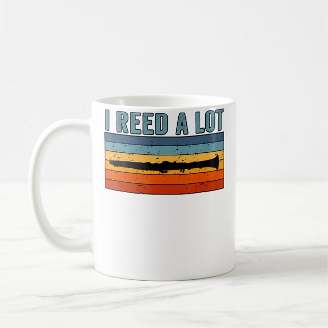 Clarinet Player I Reed A Lot Music Playing Lover M Coffee Mug (Left)