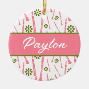 Clarinet Player Musician Gift Personalised Ceramic Ornament