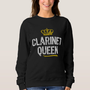 Clarinet Queen Women Girls Player  Cool Clarinetis Sweatshirt