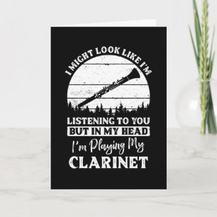 Clarinet Quote funny Card