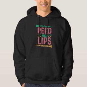 Clarinet Reed My Lips For Women And Girls Hoodie
