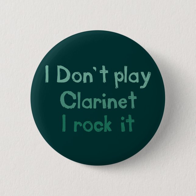Clarinet Rock It Button (Front)