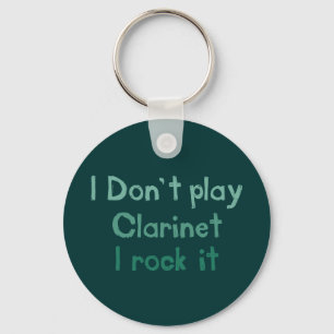 Clarinet Rock It Keychain
