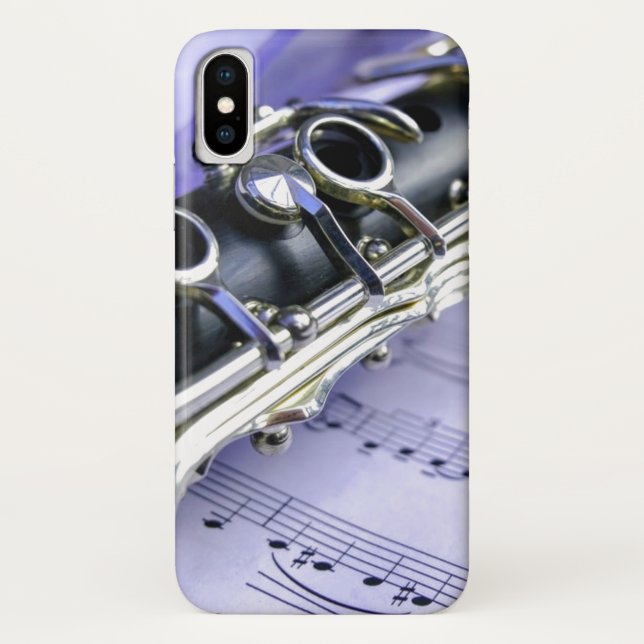 Clarinet Sheet Music Band Orchestra Case-Mate iPhone Case (Back)