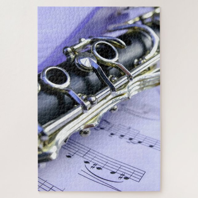 Clarinet Sheet Music Band Orchestra Jigsaw Puzzle (Vertical)