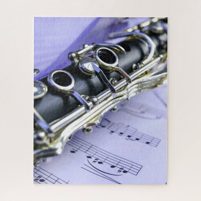 Clarinet Sheet Music Band Orchestra Jigsaw Puzzle (Vertical)