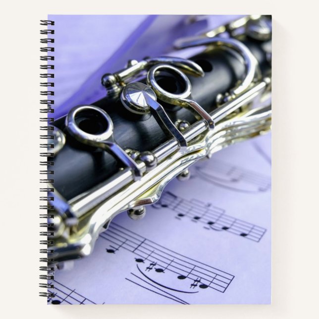 Clarinet Sheet Music Band Orchestra Notebook (Front)