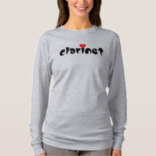 Clarinet Small Heart T-Shirt