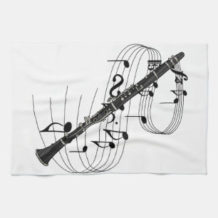 Clarinet Tea Towel