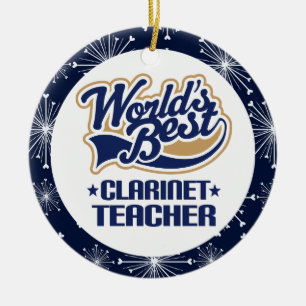 Clarinet Teacher Gift Ornament