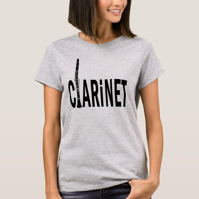 Clarinet Text T-Shirt (Front)