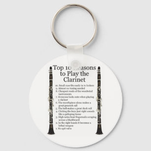 Clarinet Top 10 Key Ring