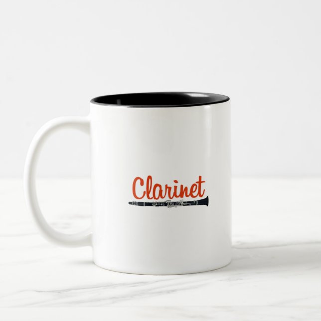 Clarinet Two-Tone Coffee Mug (Left)