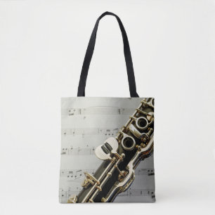 Clarinet up close tote bag