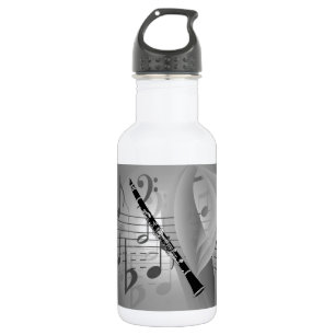 Clarinet with Musical Accents 532 Ml Water Bottle