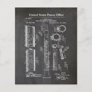 Clarinet with Musical Accents Flyer