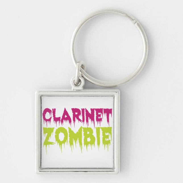 Clarinet Zombie Key Ring (Front)
