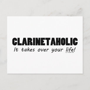 Clarinetaholic Life Postcard