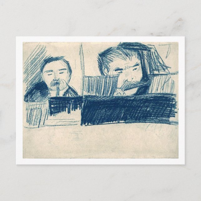 Clarinetist and Piccolo Player, Vincent van Gogh Postcard (Front)