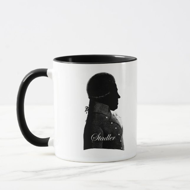Clarinetist Anton Stadler and composer Mozart Mug (Left)