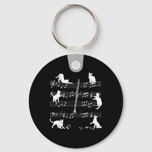 Clarinetist Cats For Cat Loving Clarinet Player Key Ring