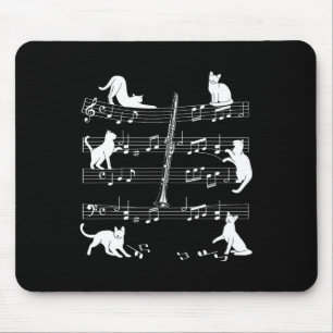 Clarinetist Cats For Cat Loving Clarinet Player Mouse Pad