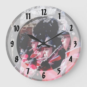 Clarinets and Flutes in the Parade Large Clock
