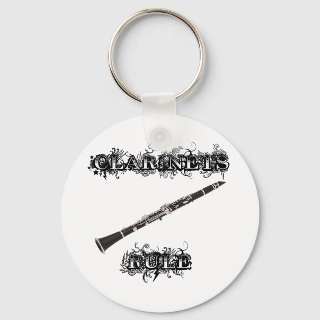 Clarinets Rule Key Ring (Front)