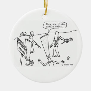 Clarinetville Ceramic Ornament