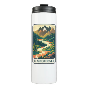 Clarion River Pennsylvania Colours Thermal Tumbler