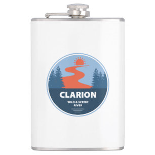 Clarion Wild And Scenic River Hip Flask