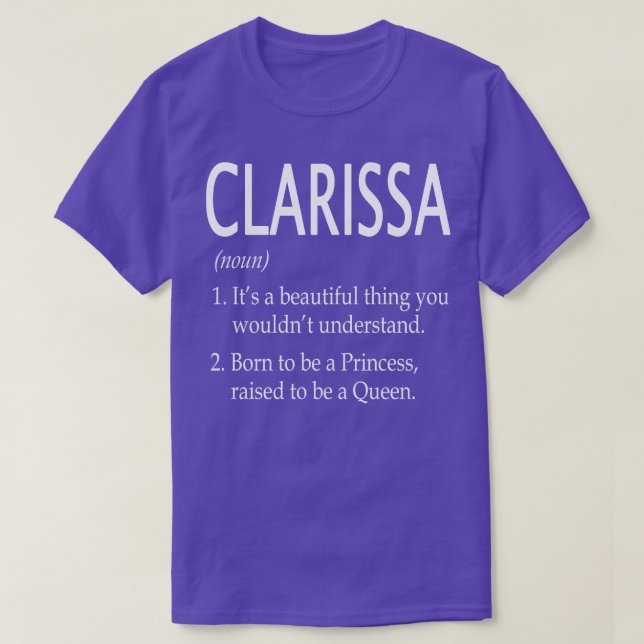 Clarissa Name Gift 11 T-Shirt (Design Front)