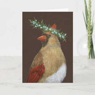 Clarissa the cardinal greeting card