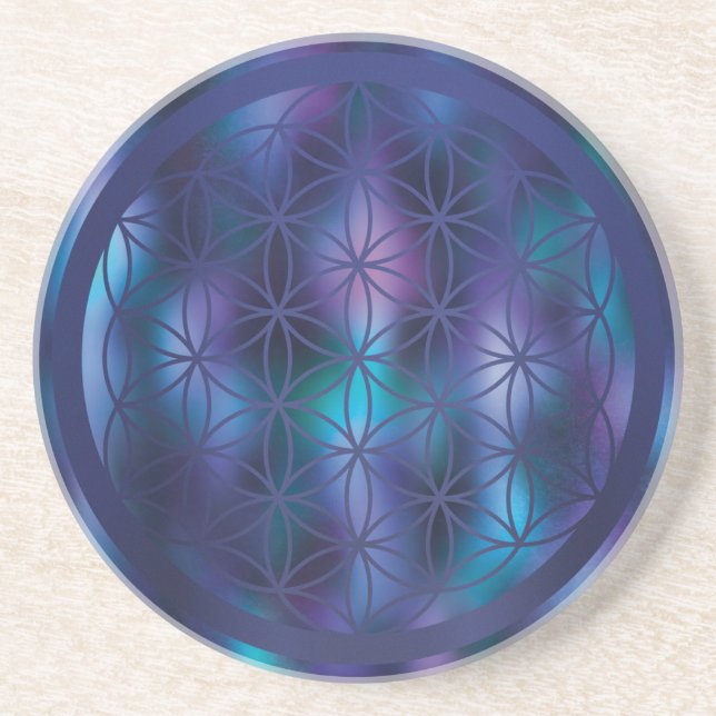 Clarity – Flower of Life Coaster (Front)