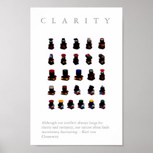 CLARITY - Motivational "Button" Print w. quote
