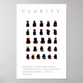 CLARITY - Motivational "Button" Print w. quote