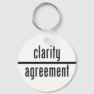 Clarity Over Agreement Round Key Chain