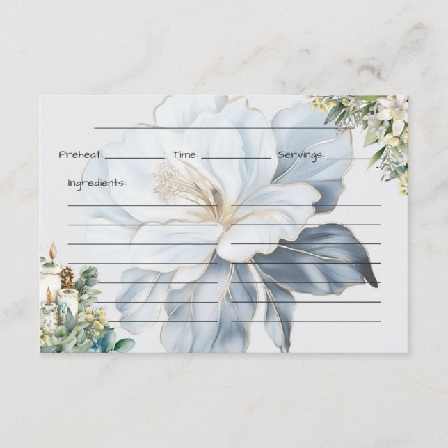 Clarity Recipe Card (Front)